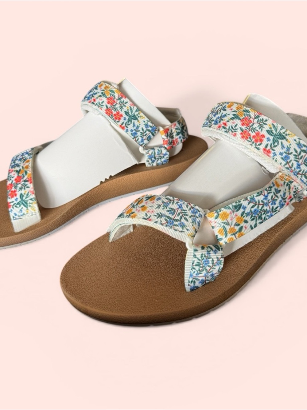 Rifle Paper Co. x Keds Trio Wildwood in Snow White Sandals